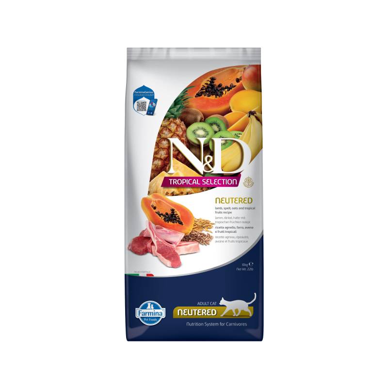 Farmina N&D Tropical Neutered Lamm - Katzenfutter - 5 kg von Farmina