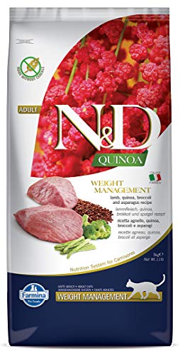 FARMINA ND CAT Quinoa GEWICHTSMANAGEMENT Cordero 5KG von Farmina
