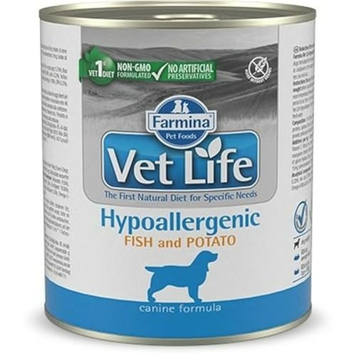 Farmina Vet Life Pastete Hundefutter (Nassfutter, mit Antioxidantien, ohne Gentechnik, erstellt zusammen mit der Fakultät für Tierernährung der Universität von Neapel, Portionsgröße: 300 g) von Farmina