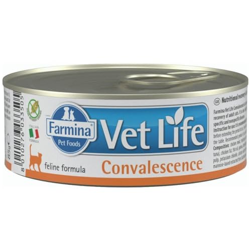 Farmina Vet Life Pastete Katzenfutter (Nassfutter, ohne Gentechnik und Getreide, erstellt zusammen mit der Fakultät für Tierernährung der Universität von Neapel Federico II, Portionsgröße: 80 g) von Farmina