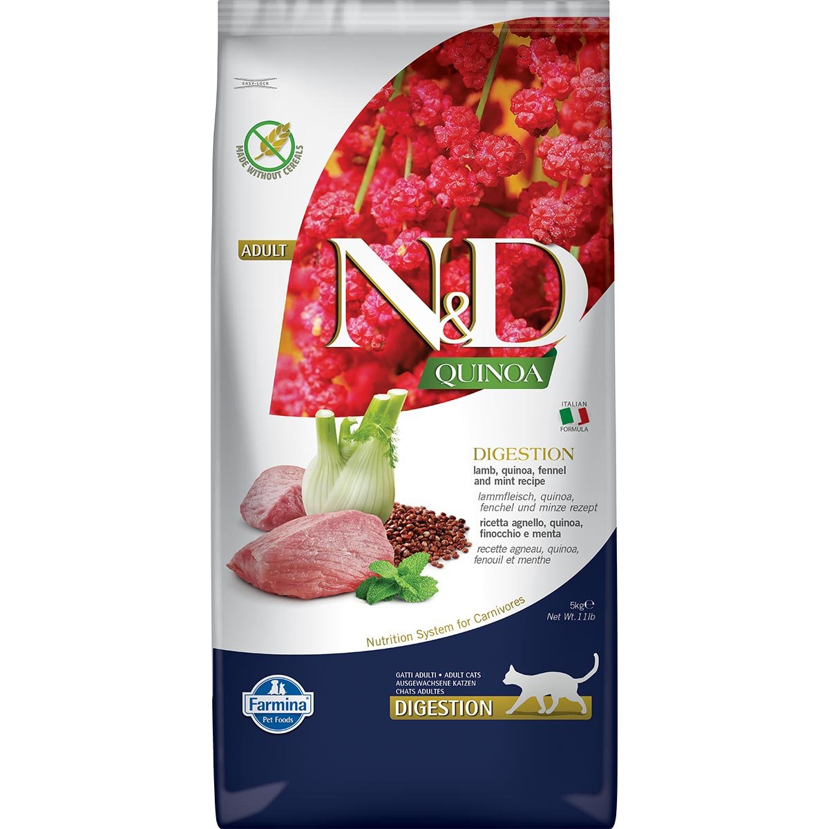 N&D Cat Quinoa Digestion Lamb 5kg N&D Cat Quinoa Digestion Lamb 5kg von Farmina