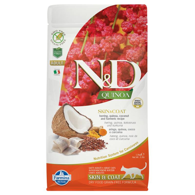 N&D Cat Quinoa Skin & Coat Herring 1,5kg von Farmina