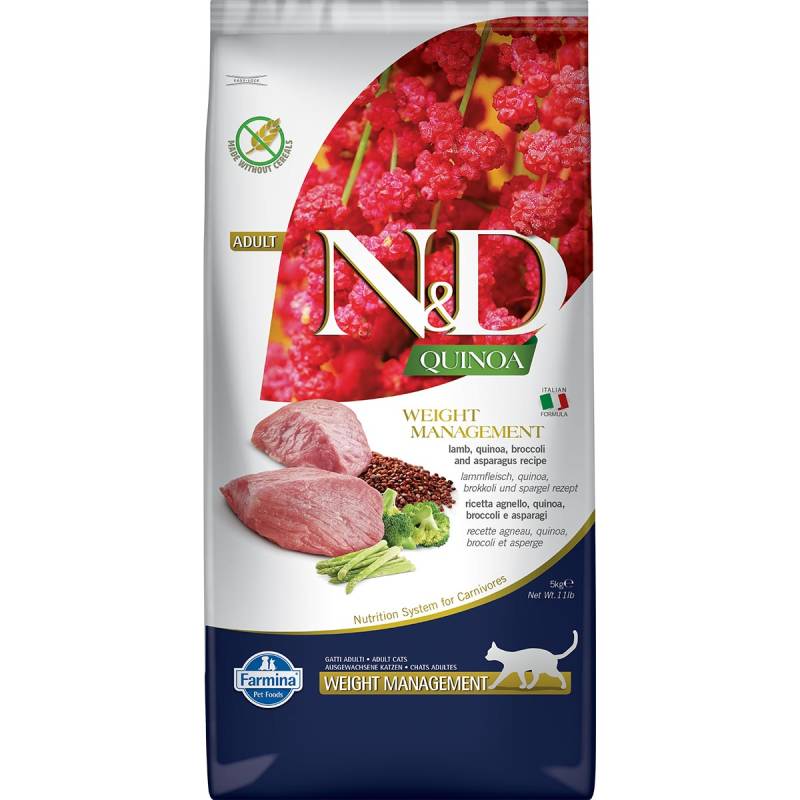 N&D Cat Quinoa Weight Management Lamb 5kg von Farmina