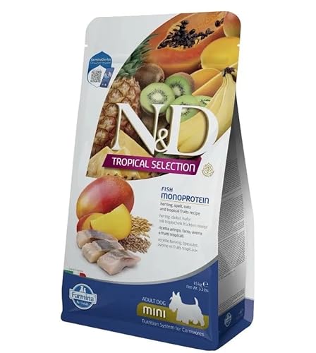 N&D Dog Tropical Selection Dog Hering Erwachsene Mini 5 kg N&D Dog Tropical Selection Dog Hering Erwachsene Mini 5 kg von Farmina