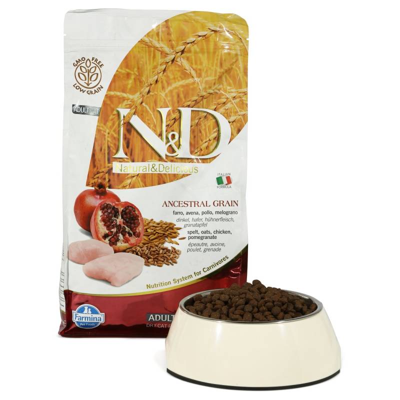 N&D Katzenfutter Adult getreidearm Huhn und Granatapfel 1,5kg von Farmina