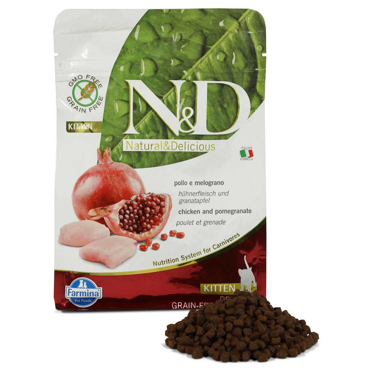 N&D Katzenfutter Huhn&Granatapfel Kitten getreidefrei 1,5kg N&D Katzenfutter Huhn&Granatapfel Kitten getreidefrei 1,5kg von Farmina