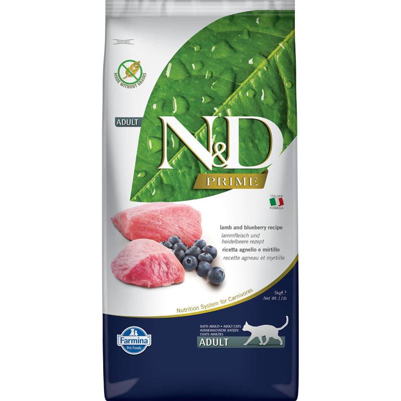 N&D Katzenfutter Lamm&Heidelbeeren Adult getreidefrei 5kg von Farmina