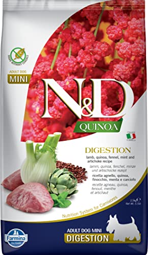N&D Quinoa Dog Digestion, Lamb & Fennel Adult Mini 2,5 KG von Farmina