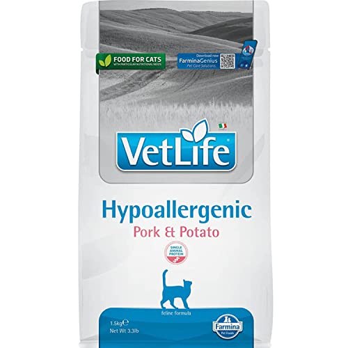 Vet Life Natural Diet CAT Hypoallergenic Pork & Potato 400 GR von Farmina