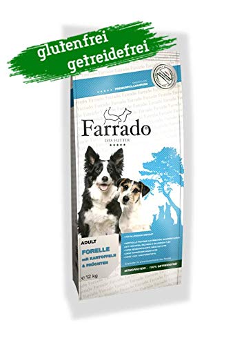 Farrado Hundefutter getreidefrei & glutenfrei – Trockenfutter mit Forelle für Ihren Hund (4kg) von Farrado