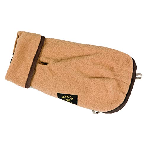 Fashion Dog Fleece-Hundemantel - Camel/Beige - 36 von Fashion Dog