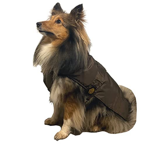 Fashion Dog Hunde-Regenmantel mit Fleecefutter - Braun - 27 cm von Fashion Dog