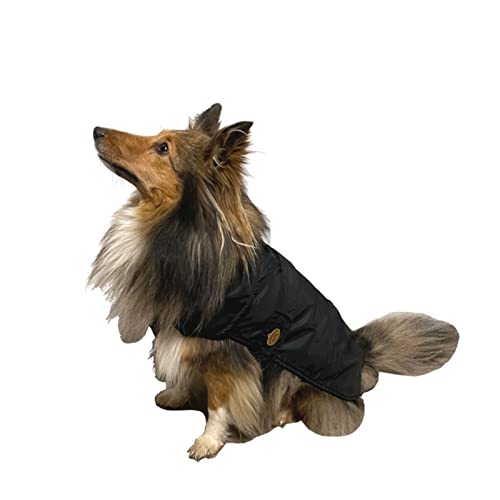 Fashion Dog Hunde-Regenmantel mit Fleecefutter - Schwarz - 43 cm von Fashion Dog