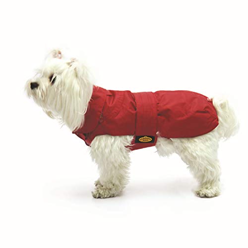 Fashion Dog Hundemantel mit Kunstpelz-Futter - Rot - 39 von Fashion Dog