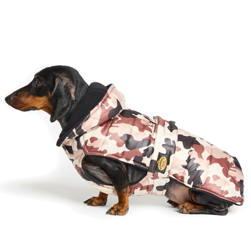 Fashion Dog Steppmantel für Dackel mit Kapuze - Camouflage - 39 cm Fashion Dog Steppmantel für Dackel mit Kapuze - Camouflage - 39 cm von Fashion Dog