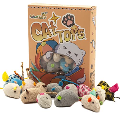 FQQF Fashion's Talk Mouse Catnip Cat Toys Soft Plush Catnip Mice Assorted Style Catnip Cat Toys Feather Fur Mice Variety Pack 32 Count FQQF Fashion's Talk Mouse Catnip Cat Toys Soft Plush Catnip Mice Assorted Style Catnip Cat Toys Feather Fur Mice Variety Pack 32 Count von Fashion's Talk
