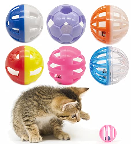 Fashion's Talk 12 Stück Vorteilspackung Kunststoffball Katzenspielzeug Gitterbälle mit Glocke Jingle Kätzchen Spielzeug, Geschenkbox 3,8 cm 6 Stile Fashion's Talk 12 Stück Vorteilspackung Kunststoffball Katzenspielzeug Gitterbälle mit Glocke Jingle Kätzchen Spielzeug, Geschenkbox 3,8 cm 6 Stile von Fashion's Talk