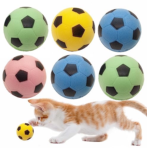 Fashion's Talk Schaumstoffbälle, Golf-Katzenspielzeug, Schaumstoffball, Katzenspielzeug für Kätzchen, Indoor-Katzen, 4,2 cm, 12 Stück von Fashion's Talk