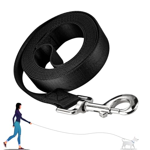 Trainingsleine aus Nylon, Zugseil, 2,7 m lang, 2,5 cm breit, für kleine, mittelgroße und große Hunde, robuste Hundeleine zum Gehen, Laufen und Training von Fashion&cool