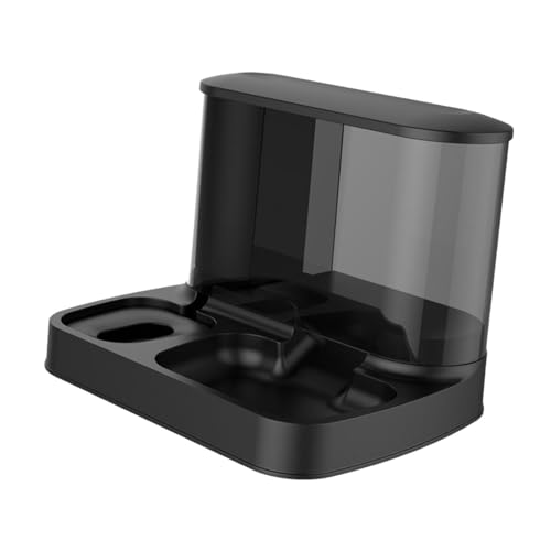FashionCha Futterautomat Wasserspender Trockenfutterspender Futterstation Und Futternapf Als Praktisches 2 in 1 Gerät Aus Robustem PP für Reisende Haustierbesitz, Schwarz FashionCha Futterautomat Wasserspender Trockenfutterspender Futterstation Und Futternapf Als Praktisches 2 in 1 Gerät Aus Robustem PP für Reisende Haustierbesitz, Schwarz von FashionCha