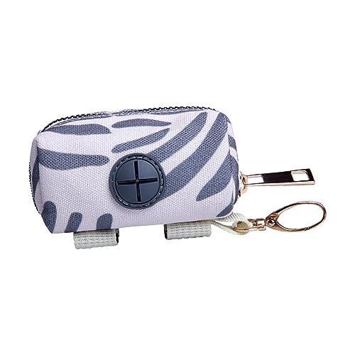 FashionCha Halter für Kotbeutel mit Karabiner, Beutelspender für Leine, Auffangbehälter für Hunde, Gestreiftes Grau FashionCha Halter für Kotbeutel mit Karabiner, Beutelspender für Leine, Auffangbehälter für Hunde, Gestreiftes Grau von FashionCha