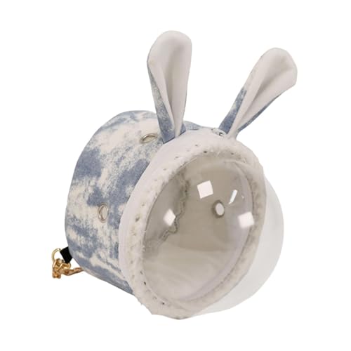 FashionCha Hamster Transport Rucksack für Meerschweinchen und kleine Tiere wie Chinchilla und Papagei, Blau von FashionCha