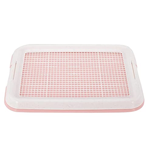 FashionCha Hundetoilette Als Toilettentrainer Und Welpentoilette mit Gittertablett Aus Langlebigem PP Material für Eine Einfache Reinigung für Die Stubenreinheit, ROSA FashionCha Hundetoilette Als Toilettentrainer Und Welpentoilette mit Gittertablett Aus Langlebigem PP Material für Eine Einfache Reinigung für Die Stubenreinheit, ROSA von FashionCha