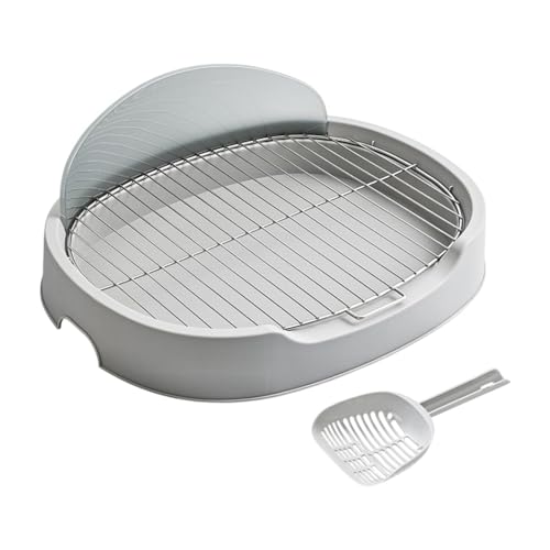 FashionCha Hundetoilette Haustier Pee Toilette Welpe Töpfchen Tablett, Innenhüllkatze, Antispritzer, Katzentoilette Training Ecke für kleine Hunde Katze, Grau, 18 Mm FashionCha Hundetoilette Haustier Pee Toilette Welpe Töpfchen Tablett, Innenhüllkatze, Antispritzer, Katzentoilette Training Ecke für kleine Hunde Katze, Grau, 18 Mm von FashionCha