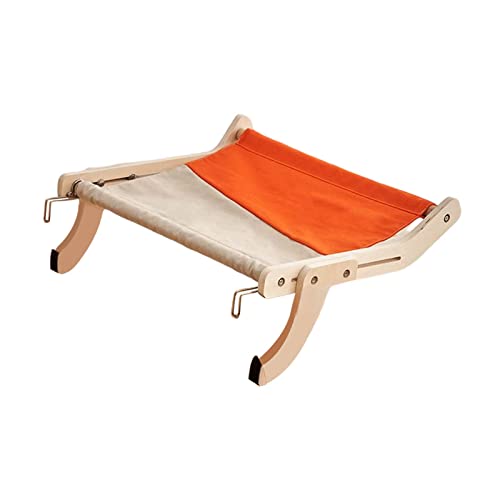 FashionCha Katzen Fensterplatz Fenstersitz Katzenbett Liegeplatz Sonnenplatz Platzsparende Und Stabile Katzenliege mit Verstellbarer Befestigung für Fensterbänk, grauorange FashionCha Katzen Fensterplatz Fenstersitz Katzenbett Liegeplatz Sonnenplatz Platzsparende Und Stabile Katzenliege mit Verstellbarer Befestigung für Fensterbänk, grauorange von FashionCha