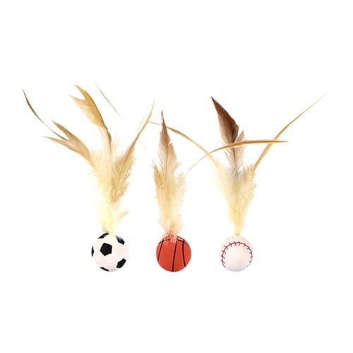 FashionCha Katzenfederkugelspielzeug, lustiger Teaser -Bissen -Resistant Bouncy Tail Toy für Innenkatzen FashionCha Katzenfederkugelspielzeug, lustiger Teaser -Bissen -Resistant Bouncy Tail Toy für Innenkatzen von FashionCha