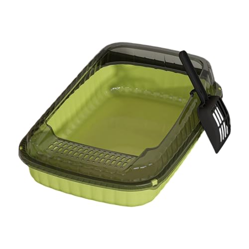 FashionCha Katzenklo für Kätzchen, Tragbare Lösung mit Hohem Rand Und Offenem Oberteil, Grün FashionCha Katzenklo für Kätzchen, Tragbare Lösung mit Hohem Rand Und Offenem Oberteil, Grün von FashionCha