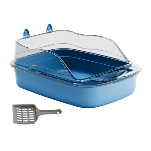 FashionCha Katzentoilette Haustier Toilette Kleintiertoilette Kätzchen Toilette mit Offenem Design für Eine Gute Luftzirkulation für Den Innenbereich Und Kaninch, Blau FashionCha Katzentoilette Haustier Toilette Kleintiertoilette Kätzchen Toilette mit Offenem Design für Eine Gute Luftzirkulation für Den Innenbereich Und Kaninch, Blau von FashionCha