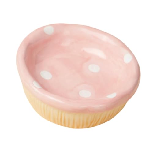 FashionCha Keramikfutterschale für Hamster, Futterbehälter für Meerschweinchen, Kleine Tierfressschale, Pilz von FashionCha