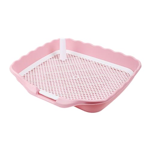 FashionCha Welpentoilette mit Stabiler Halterung, Rosa von FashionCha