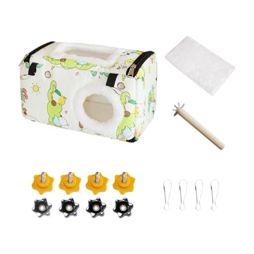 FashionCha Wintervögel-Hängematte, Papageiennest, bequemes hängendes Vogelhaus, Vogelversteck, Höhle für Wellensittiche, Turteltauben, Sittiche, Aras, L FashionCha Wintervögel-Hängematte, Papageiennest, bequemes hängendes Vogelhaus, Vogelversteck, Höhle für Wellensittiche, Turteltauben, Sittiche, Aras, L von FashionCha