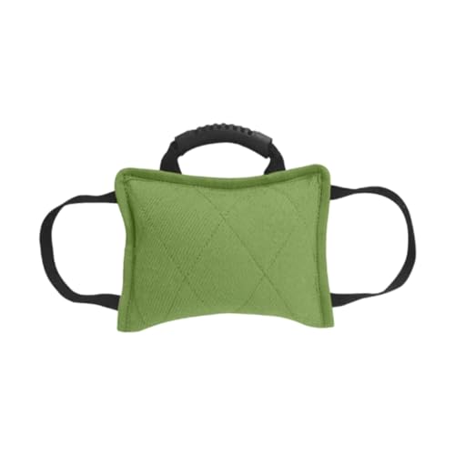 FashionCha Zerrspielzeug für Hundetraining, Ziehspielzeug, Robustes, tragbares Kauspielzeug, Hundetraining, beißkissen, GrÜn von FashionCha