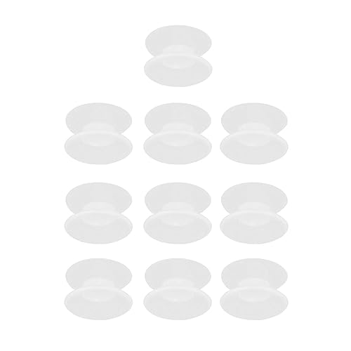 Fauitay Doppelte Saugnäpfe für Fischschnur 11×8×1 10 Stück Doppelseitige Silikon-Saugnäpfe für Glasfischaquarien von Fauitay