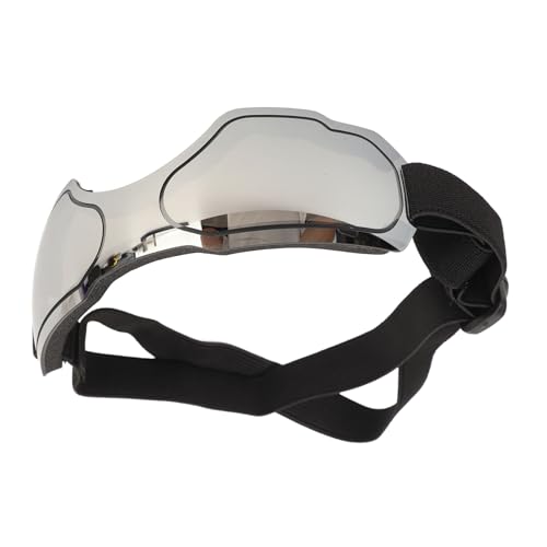 Fauitay Hundebrille, Wind- und UV -Schutz, Haustierbrillen, Staubsichere Sonnenbrille für Mittlere und Große Hunde (Silber) von Fauitay