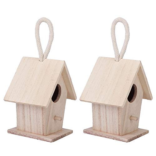 Fauitay Packung mit 2 Holzvogelhäusern Zum Aufhängen, Nistkisten für den Außengebrauch, Garten, Terrasse, Dekorative Accessoires Fauitay Packung mit 2 Holzvogelhäusern Zum Aufhängen, Nistkisten für den Außengebrauch, Garten, Terrasse, Dekorative Accessoires von Fauitay