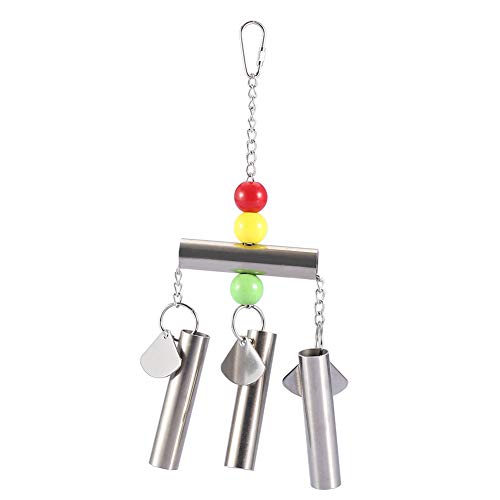 Fauitay Vogelspielzeug-Glocken, langlebig, 11 x 7 x 3 cm, Edelstahl-Glockenspielzeug für Vögel, mittelgroß, groß, stehendes Spielzeug, Käfigdekoration von Fauitay