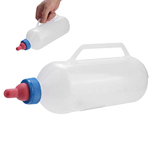 Fauitay Waisenlammflasche, Lammflaschen, 28 X 11 X 8, 1 L, Lammmilchflasche, Baby-Ziegenmilch-Futterspender, Stillflasche mit Griff von Fauitay