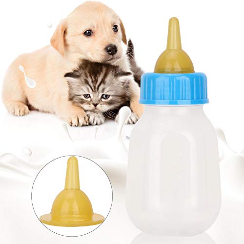 Fauitay Welpen-Flasche, Welpenflaschen Zum Stillen, 11 X 6 X 6, 120 Ml, Tragbare, Transparente, Langlebige Silikon-Flasche für Hunde und Katzen von Fauitay