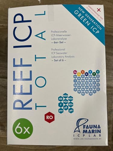 Fauna Marin Reef ICP Total, 6-Pack, Wasseranalyse der wichtigsten Makro- und Spurenelemente von Fauna Marin