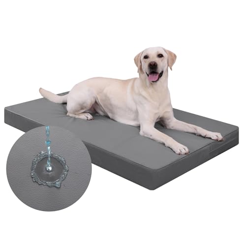 Favodormir Orthopädisches Hundebett Hundekissen Grosse Hunde,Abnehmbare Wasserabweisend Kunstleder-Hülle,Komfortable & Kühlende Für Innen- Und Außenbereich,119x73x9cm,Grau Favodormir Orthopädisches Hundebett Hundekissen Grosse Hunde,Abnehmbare Wasserabweisend Kunstleder-Hülle,Komfortable & Kühlende Für Innen- Und Außenbereich,119x73x9cm,Grau von Favodormir