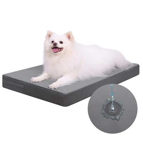 Favodormir Orthopädisches Hundebett Hundekissen Mittelgroße Hunde,Abnehmbare Wasserabweisend Kunstleder-Hülle,Komfortable & Kühlende Für Innen- Und Außenbereich,88x55x7cm,Grau Favodormir Orthopädisches Hundebett Hundekissen Mittelgroße Hunde,Abnehmbare Wasserabweisend Kunstleder-Hülle,Komfortable & Kühlende Für Innen- Und Außenbereich,88x55x7cm,Grau von Favodormir