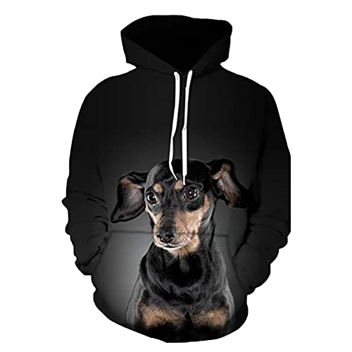 Haustier Hund Pullover 3D Gedruckt Männer Hoodie Casual Sweatshirt Trainingsanzug Unisex Harajuku Streetwear Mode Tops, 1010, L von Faxkjeuls