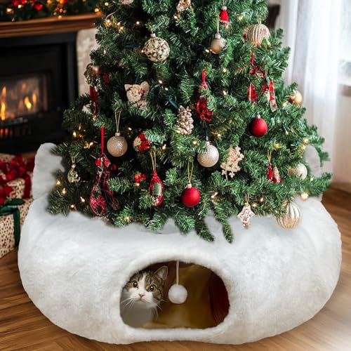 Fayavoo Katzentunnel, Katzenspielzeug für Indoor-Katzen, Weiches Katzenbett, Großer Katzentunnel mit Zwei Eingängen Katzenhöhle, Geeignet für Katze Fayavoo Katzentunnel, Katzenspielzeug für Indoor-Katzen, Weiches Katzenbett, Großer Katzentunnel mit Zwei Eingängen Katzenhöhle, Geeignet für Katze von Fayavoo