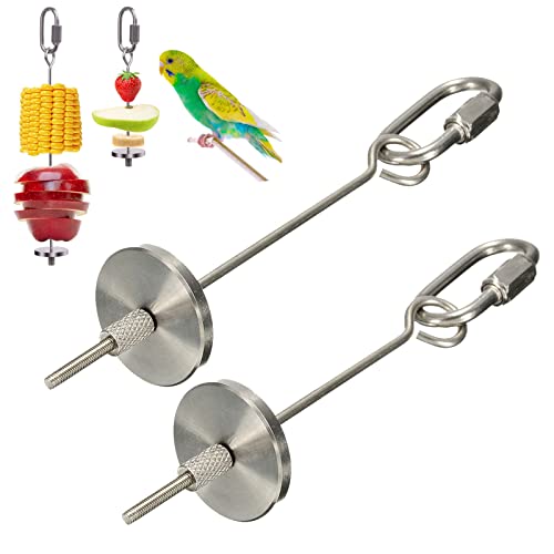 2 Stück Papagei Obsthalter, Edelstahl Papagei Obst Stick Halter, Edelstahl Kleintier Obst Gemüse Stick Halter, für Papagei Vogel Kaninchen Käfige für Wildvögel 2 Stück Papagei Obsthalter, Edelstahl Papagei Obst Stick Halter, Edelstahl Kleintier Obst Gemüse Stick Halter, für Papagei Vogel Kaninchen Käfige für Wildvögel von Fayemint