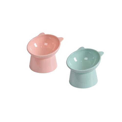 Fayemint 2 PCS Schräger Napf Hunde, Kippsichere Futterschale, Futternapf, für Futter und Wasser, Perfekt für Katzen, Welpen Fayemint 2 PCS Schräger Napf Hunde, Kippsichere Futterschale, Futternapf, für Futter und Wasser, Perfekt für Katzen, Welpen von Fayemint