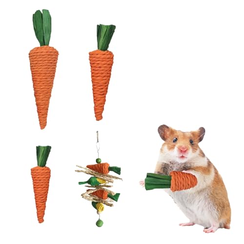 Fayemint 5 Stück Rabbit Spielzeug, Kaubälle, Kleintiere Kauspielzeug, Grasspielzeug für Kaninchen Meerschweinchen Chinchilla Hase Fayemint 5 Stück Rabbit Spielzeug, Kaubälle, Kleintiere Kauspielzeug, Grasspielzeug für Kaninchen Meerschweinchen Chinchilla Hase von Fayemint